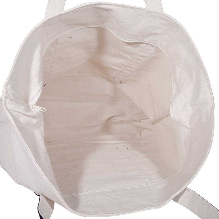 Dalix Personalized Tote Bag Monogram Black Initial