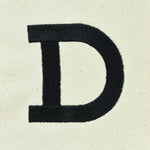 Dalix Initial Tote Bag Personalized Monogram Zippered Top Letter - D