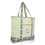 Dalix Initial Tote Bag Personalized Monogram Zippered Top Letter - G