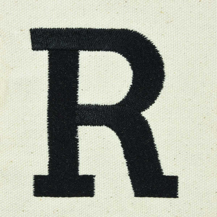 Dalix Initial Tote Bag Personalized Monogram Zippered Top Letter - R