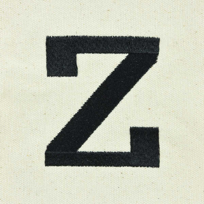 Dalix Initial Tote Bag Personalized Monogram Zippered Top Letter - Z