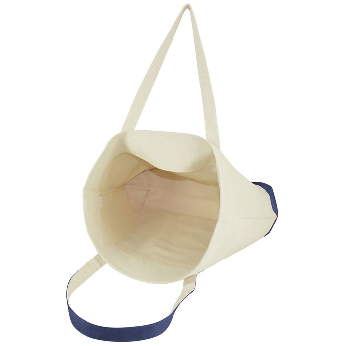 DALIX Personalized Tote Bag Monogram Navy Blue A-Z Bags DALIX 