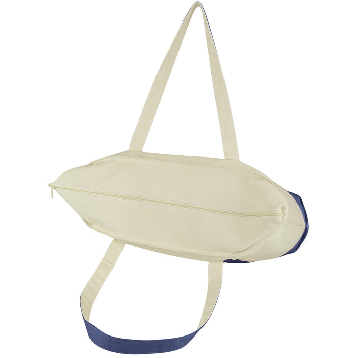 DALIX Personalized Tote Bag Monogram Navy Blue A-Z Bags DALIX 