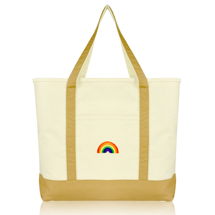 Dalix Rainbow Tote Bag