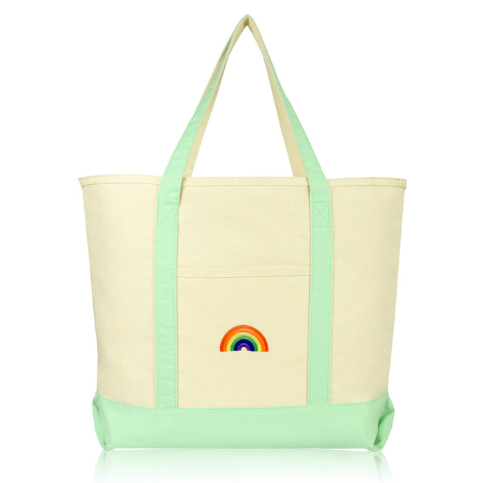 Dalix Rainbow Tote Bag