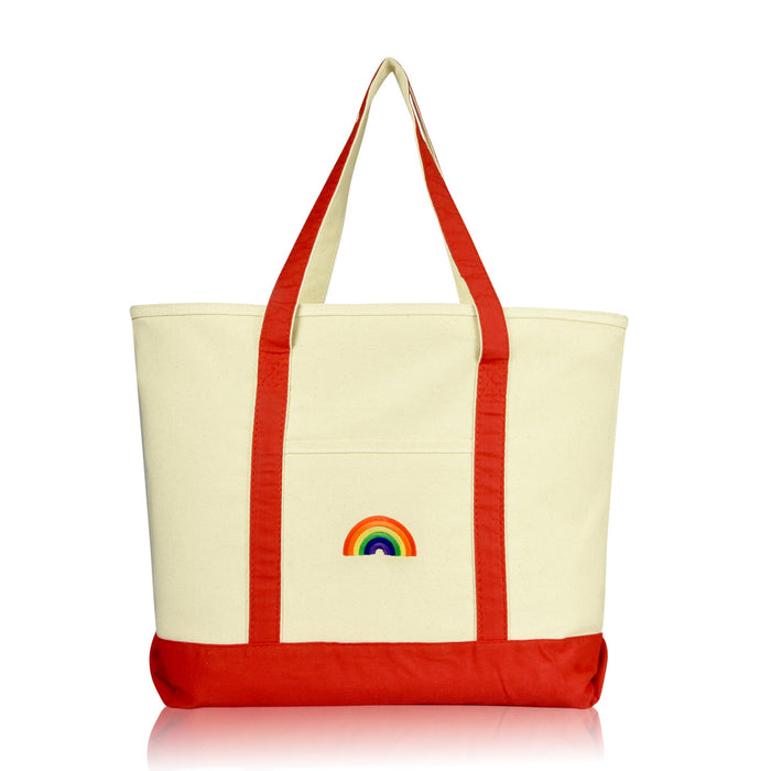 Dalix Rainbow Tote Bag
