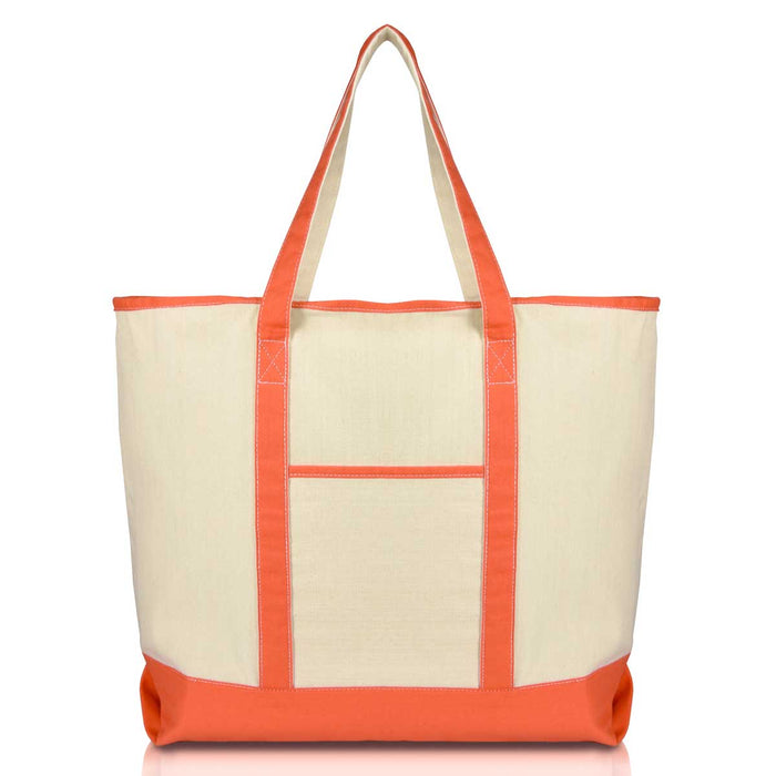 Dalix 22" Soft Canvas Tote Bag