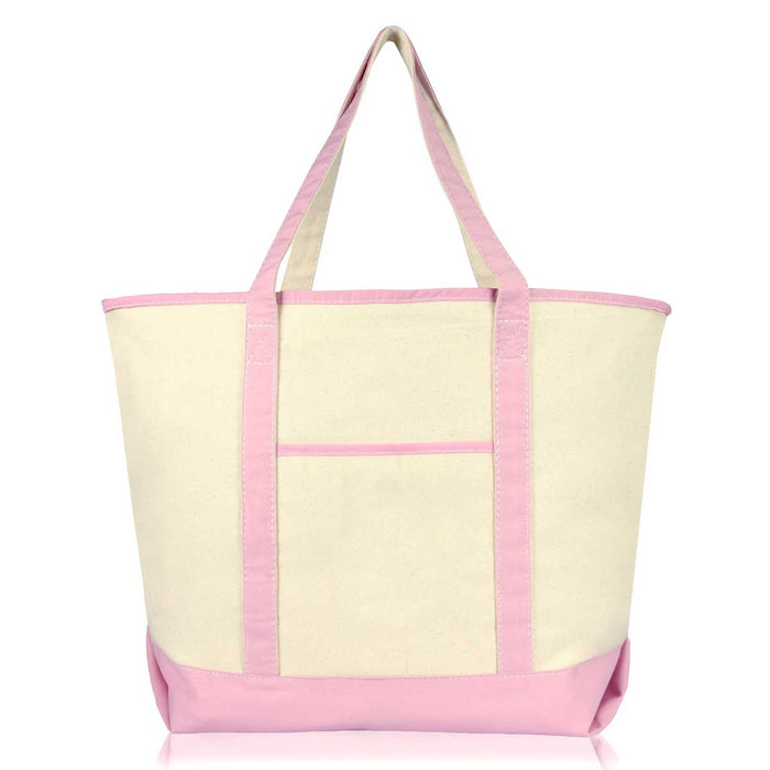 Dalix 22" Soft Canvas Tote Bag