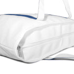 Dalix Initial A-Z Premium Tote Bag in Navy Blue