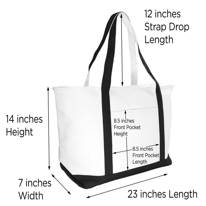 Dalix Rainbow Tote Bag