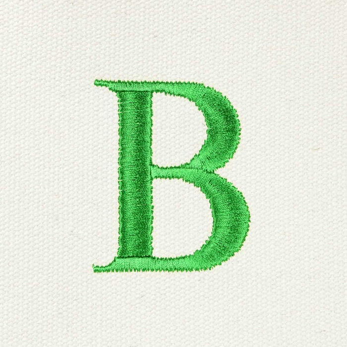 Dalix Medium Personalized Tote Bag Monogrammed Initial Letter - B