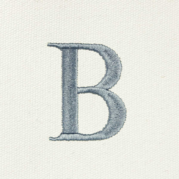 Dalix Medium Personalized Tote Bag Monogrammed Initial Letter - B