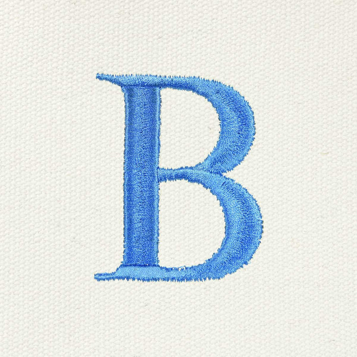 Dalix Medium Personalized Tote Bag Monogrammed Initial Letter - B