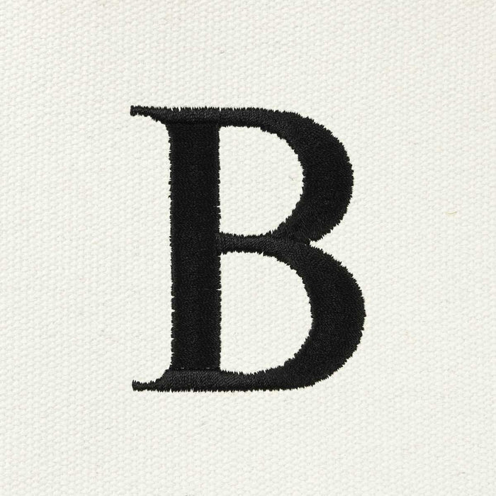 Dalix Medium Personalized Tote Bag Monogrammed Initial Letter - B
