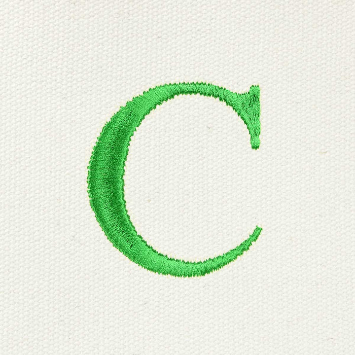 Dalix Medium Personalized Tote Bag Monogrammed Initial Letter - C