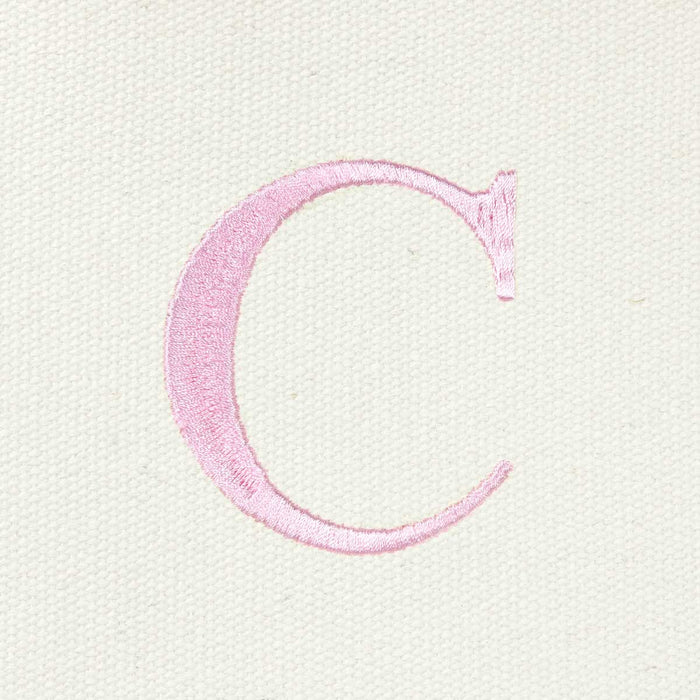 Dalix Medium Personalized Tote Bag Monogrammed Initial Letter - C
