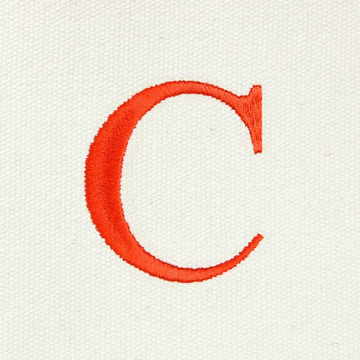 Dalix Medium Personalized Tote Bag Monogrammed Initial Letter - C