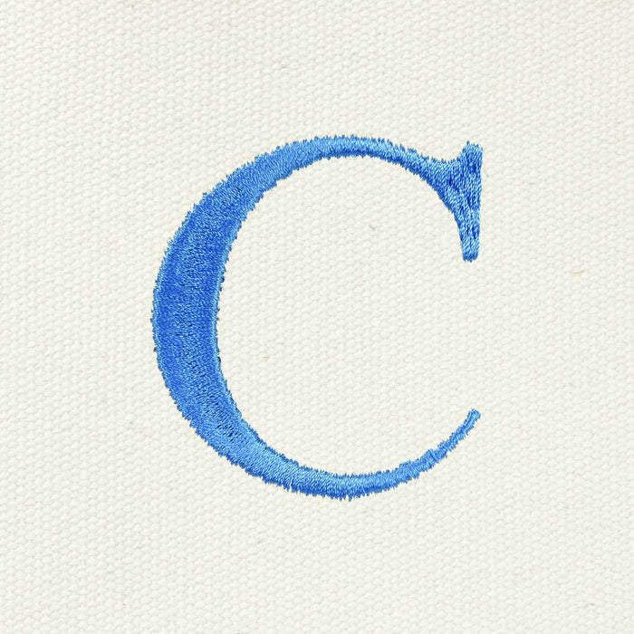 Dalix Medium Personalized Tote Bag Monogrammed Initial Letter - C