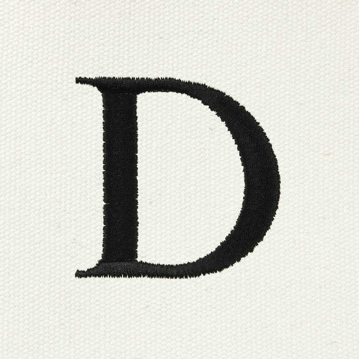 Dalix Medium Personalized Tote Bag Monogrammed Initial Letter - D