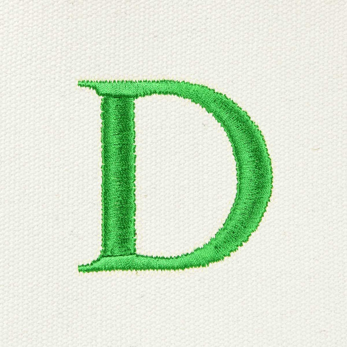 Dalix Medium Personalized Tote Bag Monogrammed Initial Letter - D