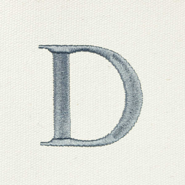 Dalix Medium Personalized Tote Bag Monogrammed Initial Letter - D
