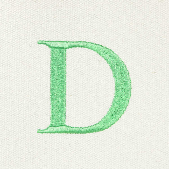 Dalix Medium Personalized Tote Bag Monogrammed Initial Letter - D