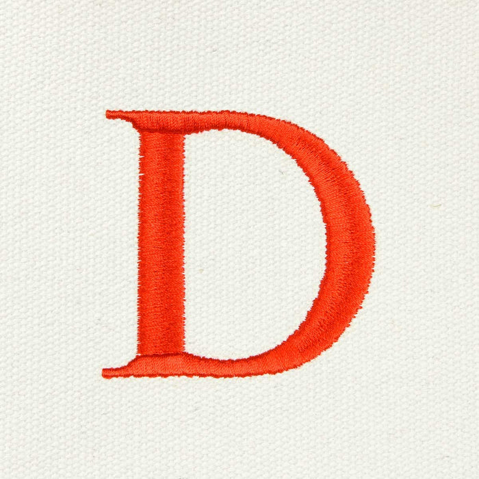 Dalix Medium Personalized Tote Bag Monogrammed Initial Letter - D