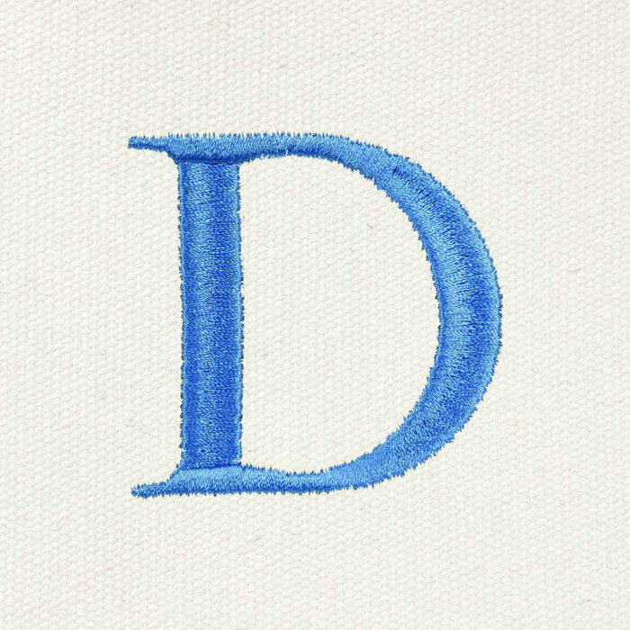 Dalix Medium Personalized Tote Bag Monogrammed Initial Letter - D