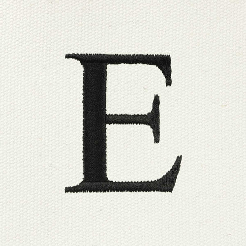 Dalix Medium Personalized Tote Bag Monogrammed Initial Letter - E