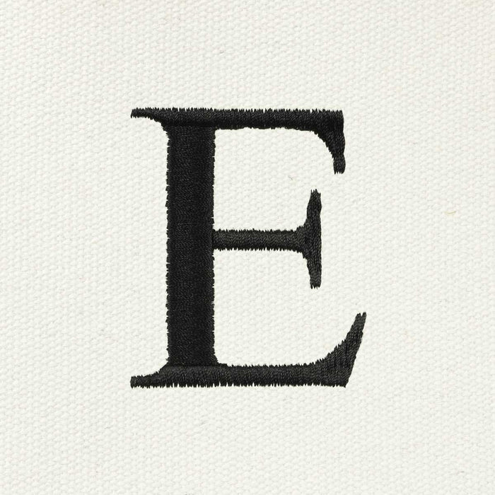 Dalix Medium Personalized Tote Bag Monogrammed Initial Letter - E
