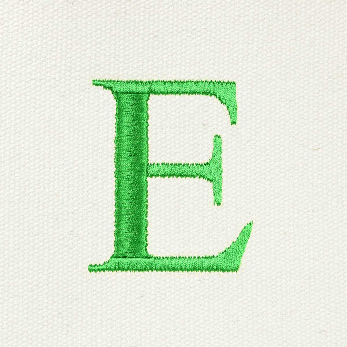 Dalix Medium Personalized Tote Bag Monogrammed Initial Letter - E