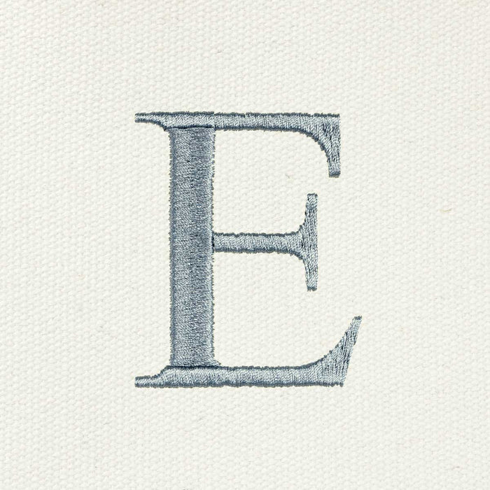 Dalix Medium Personalized Tote Bag Monogrammed Initial Letter - E