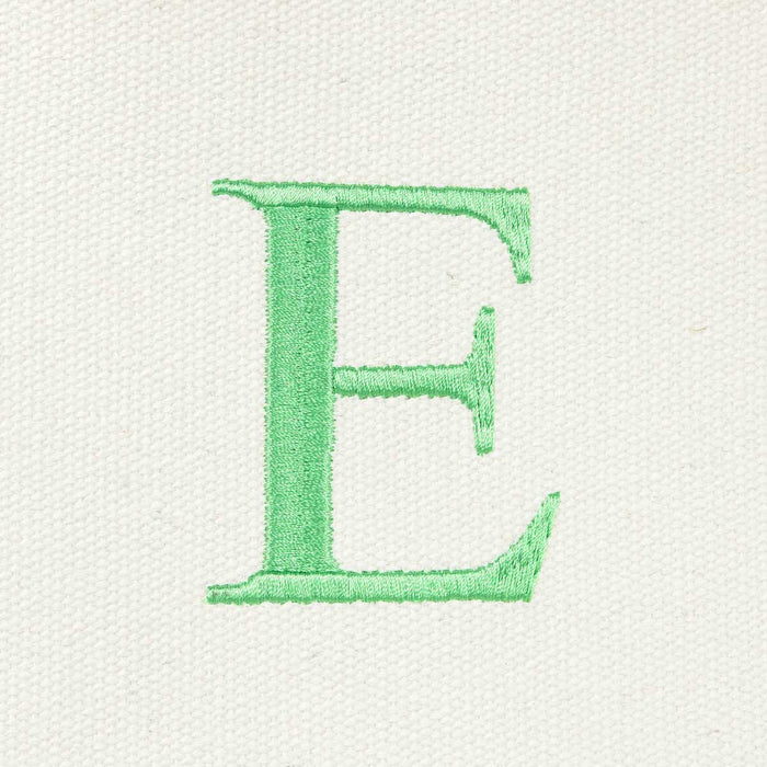 Dalix Medium Personalized Tote Bag Monogrammed Initial Letter - E