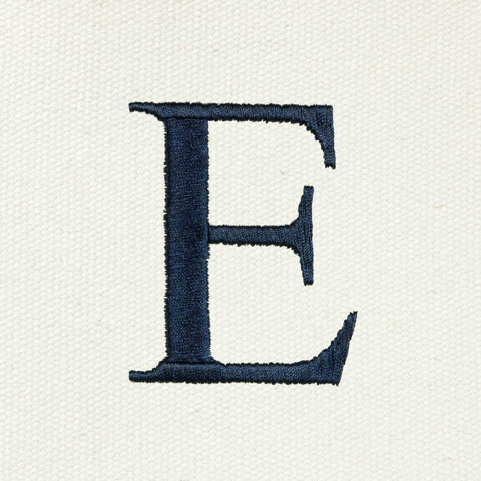 Dalix Medium Personalized Tote Bag Monogrammed Initial Letter - E