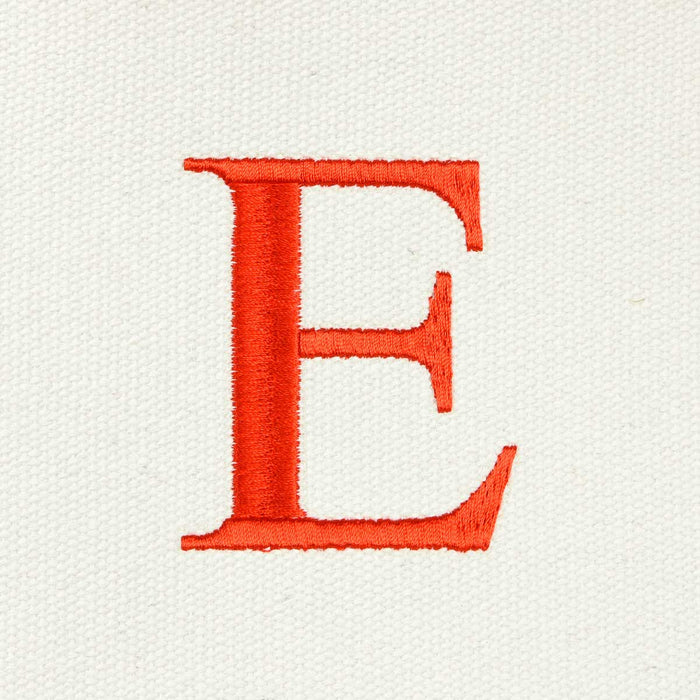 Dalix Medium Personalized Tote Bag Monogrammed Initial Letter - E