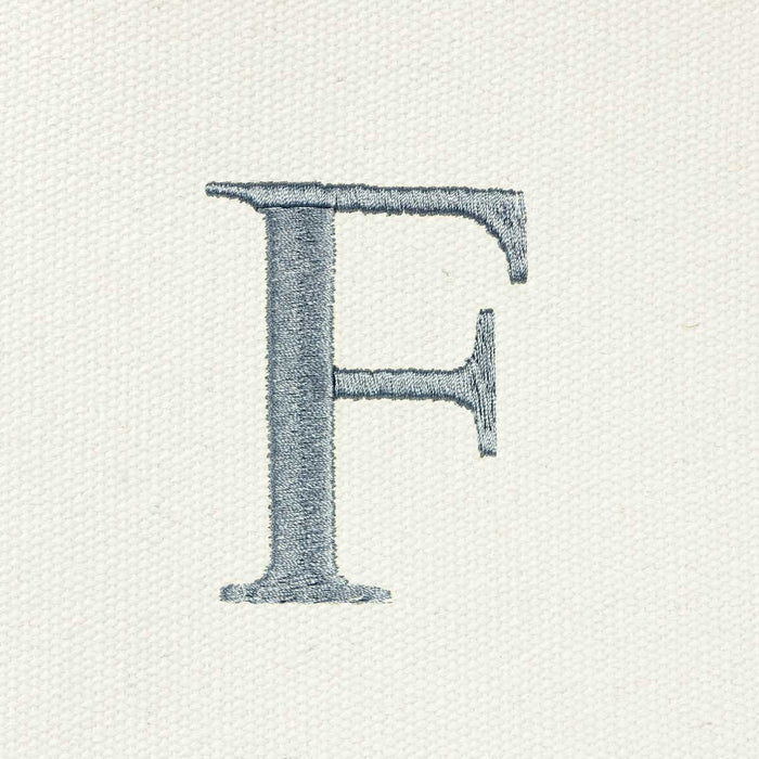 Dalix Medium Personalized Tote Bag Monogrammed Initial Letter - F