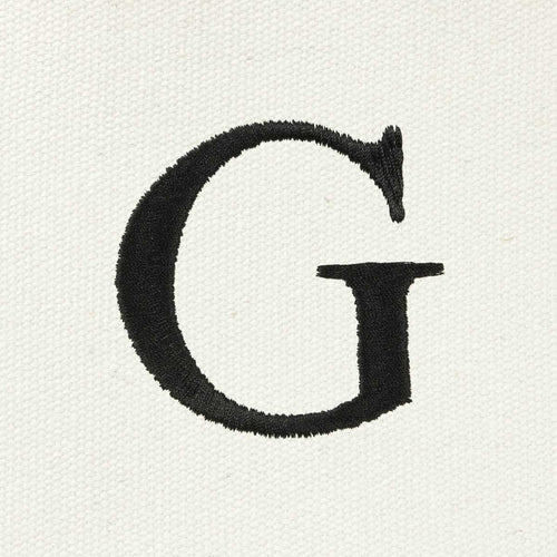 Dalix Medium Personalized Tote Bag Monogrammed Initial Letter - G