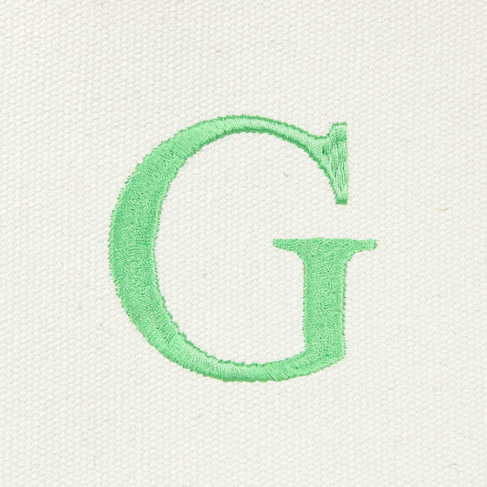 Dalix Medium Personalized Tote Bag Monogrammed Initial Letter - G