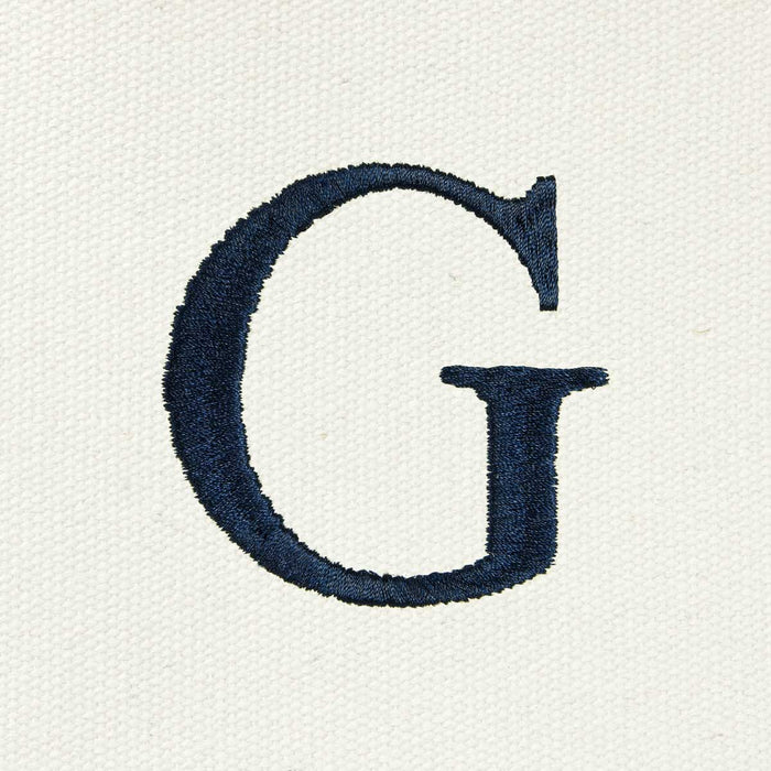 Dalix Medium Personalized Tote Bag Monogrammed Initial Letter - G