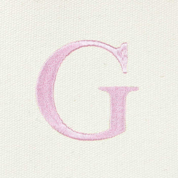 Dalix Medium Personalized Tote Bag Monogrammed Initial Letter - G