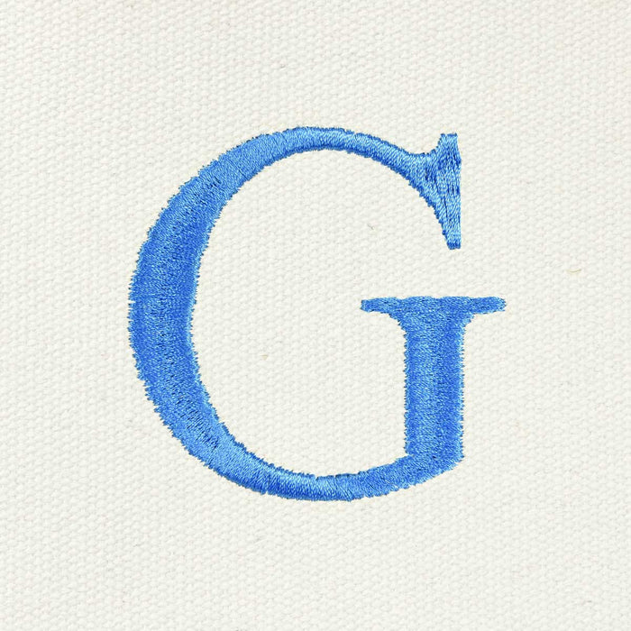 Dalix Medium Personalized Tote Bag Monogrammed Initial Letter - G