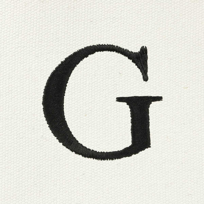 Dalix Medium Personalized Tote Bag Monogrammed Initial Letter - G