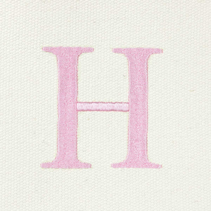 Dalix Medium Personalized Tote Bag Monogrammed Initial Letter - H