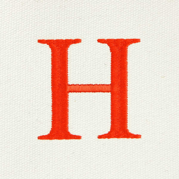 Dalix Medium Personalized Tote Bag Monogrammed Initial Letter - H