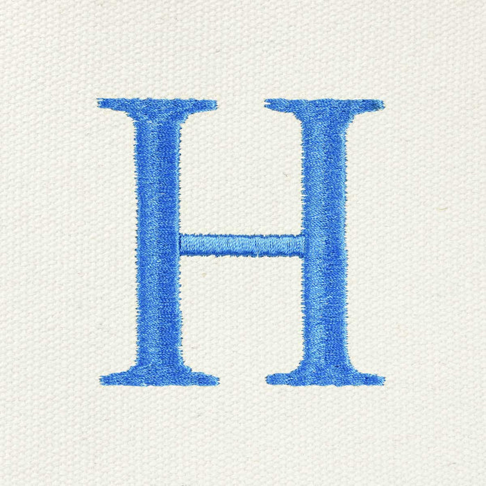 Dalix Medium Personalized Tote Bag Monogrammed Initial Letter - H