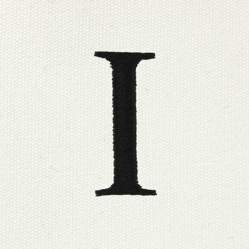 Dalix Medium Personalized Tote Bag Monogrammed Initial Letter - I
