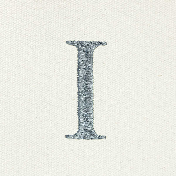 Dalix Medium Personalized Tote Bag Monogrammed Initial Letter - I