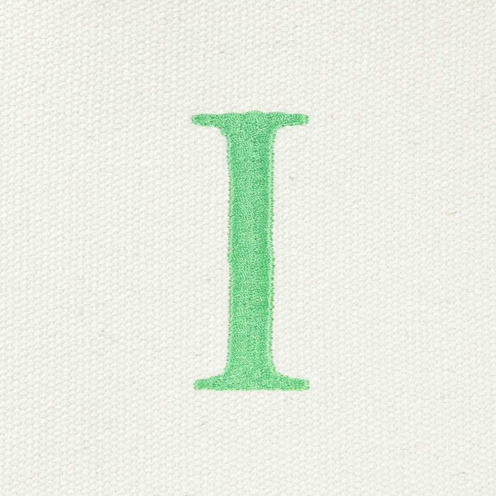 Dalix Medium Personalized Tote Bag Monogrammed Initial Letter - I