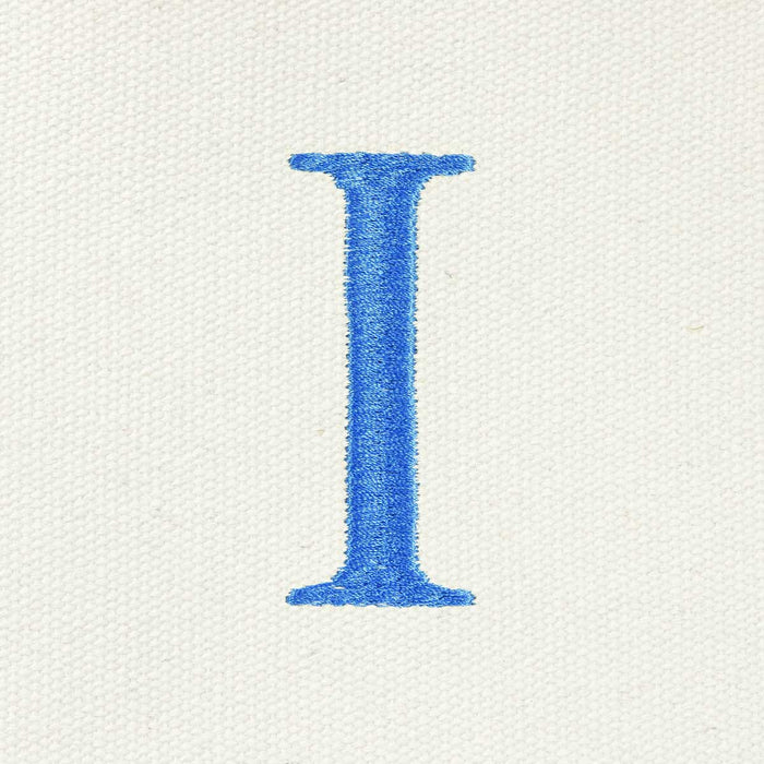 Dalix Medium Personalized Tote Bag Monogrammed Initial Letter - I