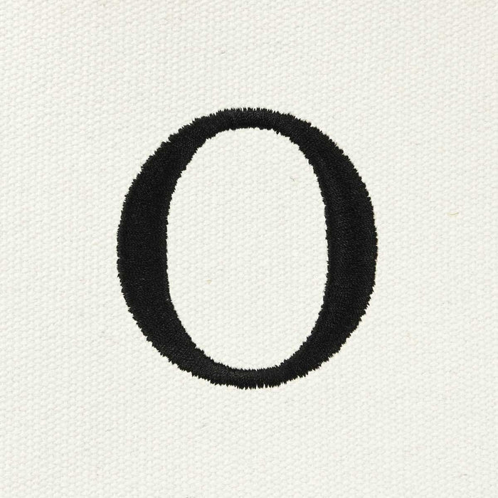 Dalix Medium Personalized Tote Bag Monogrammed Initial Letter - O